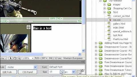Learn How To Style Text In Dreamweaver CS4