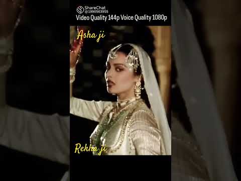 Old is gold... golden Era in the music history of India jugalbandi of Asha ji and Rekha ji #umarojan