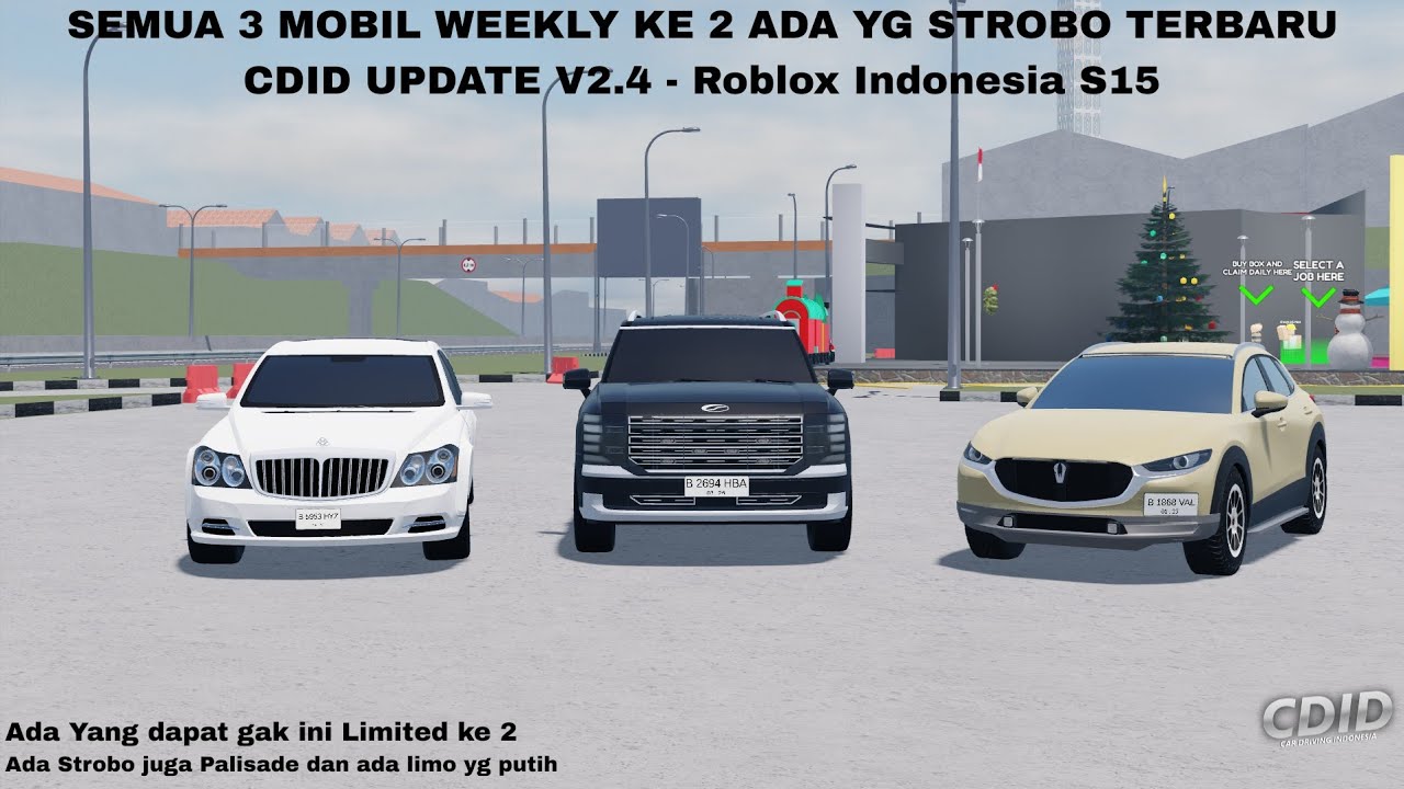 SEMUA 4 MOBIL WEEKLY KE 3 ADA MERCEDES BENZ SLS MC SENA 722 CDID UPDATE V2.4 - Roblox Indonesia S15