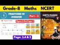 Grade 8 Maths NCERT Ganita Prakash Part 2 Chapter 1 Fractions in Disguise | Part 2