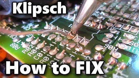 Klipsch REPAIR Computer Speakers 2.1 Pro Media Fix Broken Amp Solder Joints Electronics ReFlow PC