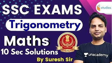 SSC Exams 2020 | Maths by Suresh Sir | Trigonometry | Special Session