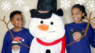 shiloh and shasha christmas snowman onyx kids