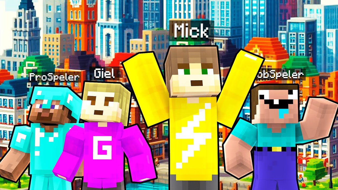 Kleurstad 2.0 Maken (Minecraft Survival) - YouTube