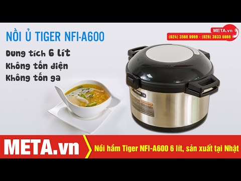 Nồi hầm Tiger NFI-A600 6 lít, không tốn điện, không tốn ga, chính hãng tại Nhật  | META.vn