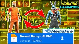 FREE FIRE✔ BUNNY BUNDLE GLITCH 😍 BUNNY WARRIOR BUNDLE GLITCH ❤ BLACK BUNNY GLITCH  ✔ NO ID BAN 💯