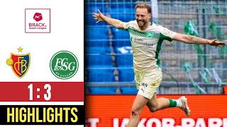FC Basel Vs FC st.Gallen 1-3 Swiss Super League Highlights | Basel Gallen