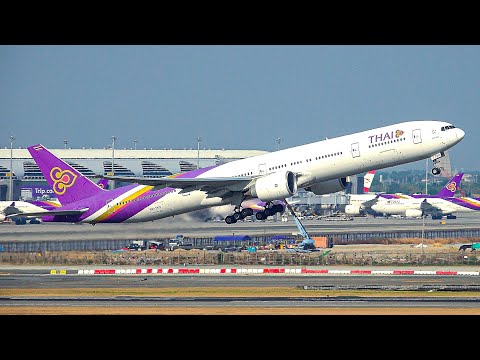 ✈️ 120+ CLOSE UP TAKEOFFS & LANDING in 2 HOUR 🇹🇭 BANGKOK Suvarnabhumi Airport Plane Spotting [BKK]
