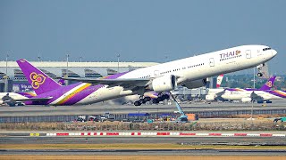 ✈️ 120  CLOSE UP TAKEOFFS & LANDING in 2 HOUR 🇹🇭 BANGKOK Suvarnabhumi Airport Plane Spotting [BKK]