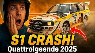 Audi S1 CRASH! |Audi fliegt beim Bergrennen ab – Quattrolgende 2025