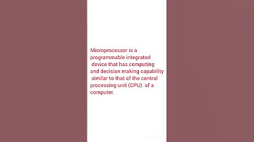 what is microprocessor?