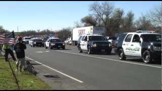 Riverside Police Officer Michael Crain Funeral Procession