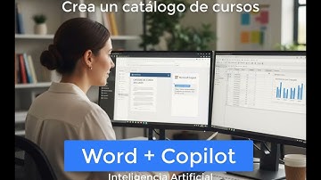 Genera un catálogo de cursos con Word y Copilot