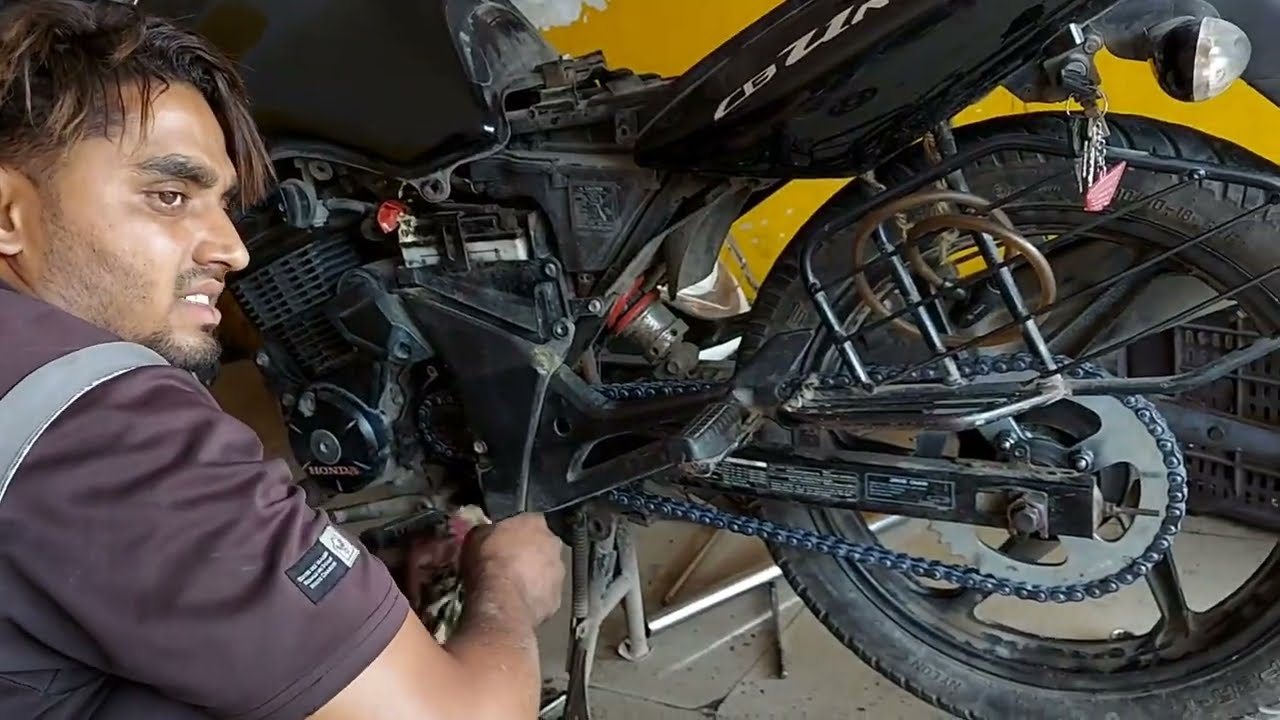 Unicorn 150 Midification XPulse 200 4V kaa chain sprocket bithaya 