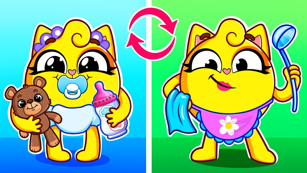 Os Pais Viram Bebês! 👶😂 História Familiar Divertida | Canções Infantis 😻🐨🐰🦁 Baby Zoo