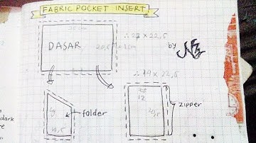 Fabric Folder & Zipper Pocket Insert for Midori Travelers Notebook