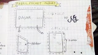 Fabric Folder & Zipper Pocket Insert for Midori Travelers Notebook