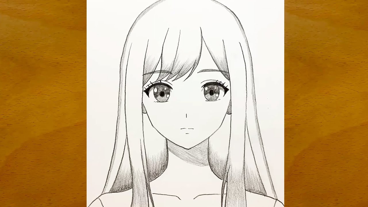 Anime Girl Drawing Step-by-Step || Easy Anime Art for Beginners || How to Sketch Anime Girls