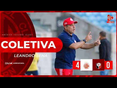 LEANDRO SENA | COLETIVA PÓS-JOGO | AMÉRICA 4 X 0 SANTA CRUZ | (24/03/2023)