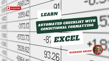 Automated Checklist with Conditional Formatting + Dynamic Tracking in Excel - Kiarash Arian