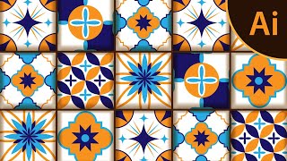 How to create geometric pattern of Moroccan tile in Adobe Illustrator