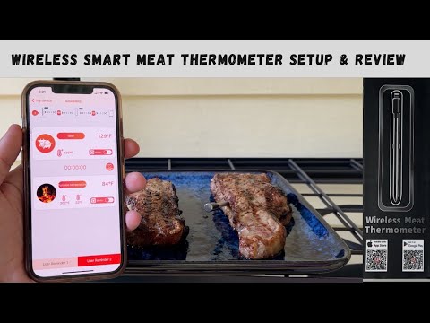 Outdoor Smart Bluetooth Wireless Digital Meat Grill Thermometer