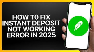 How To Fix Robinhood Instant Deposit Not Working Error in 2025! Tutorial