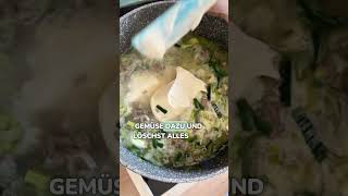 Käse-Lauch-Suppe mit Hackfleisch - Familienkost Rezept #herbstrezepte