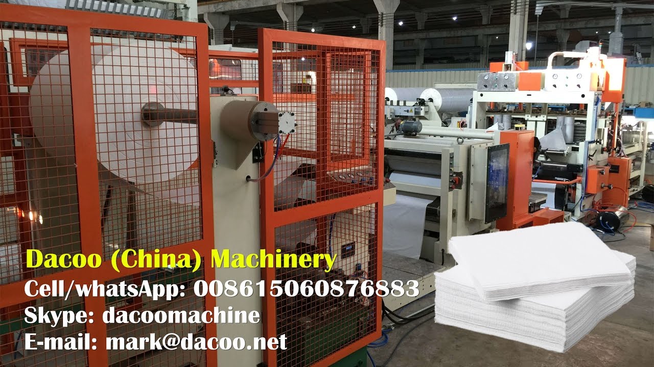 500mpm High Speed Serviette Paper Napkin Production Line with Automatic Packaging ( TZ-CJ-HL-2L )