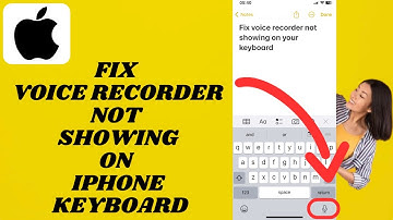 Fix Microphone Recorder Not showing On IPhone Keyboard | Add Voice Recorder Button On Your keyboard