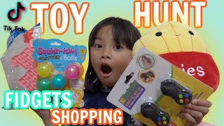 Fidgets TOY HUNT Vlog &amp; Unboxing Review *TikTok FIDGETS | Vlog with Emma