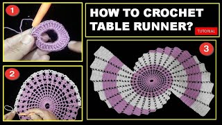 How to Crochet The most Beautiful Table Runner | Tutorial
