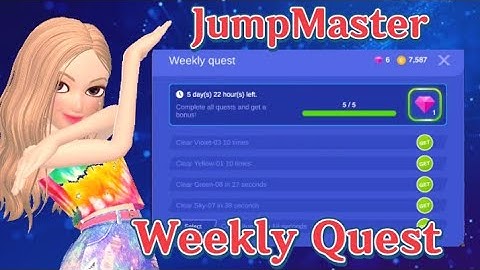 JumpMaster Weekly Quest Tutorial(17th April)/ Zepeto