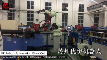 Automation Work Cell - Robot+CNC Bender+Tube Cutting Machine+Tube Feeder+Weld Seam Detection