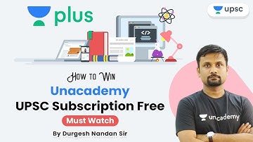 How to Win Unacademy UPSC Subscription Free | Must Watch With Durgesh Sir