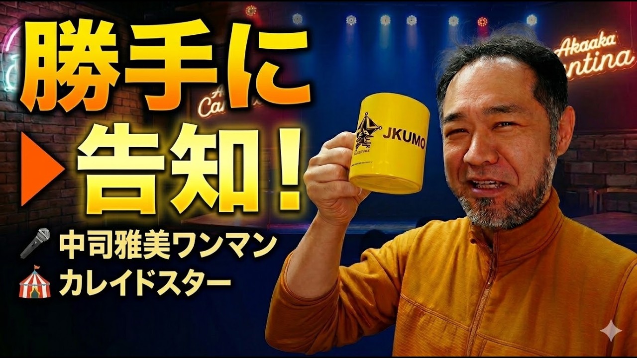 Event Announcement with Coffee in Hand: Masami Nakatsuji Solo Live