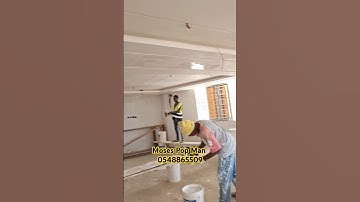 Pop Ceiling and Skimming work in a building in Ghana 🇬🇭 #buildinginghana