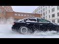 TOYOTA Mark X AWD зимой на полном приводе