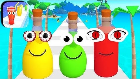 juice run noob vs Pro vs hacker all max level iOS trailer gameplay #relaxing