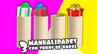 3 MANUALIDADES CON TUBOS DE PAPEL HIGIÉNICO|Manualidades Reciclaje|DIY
