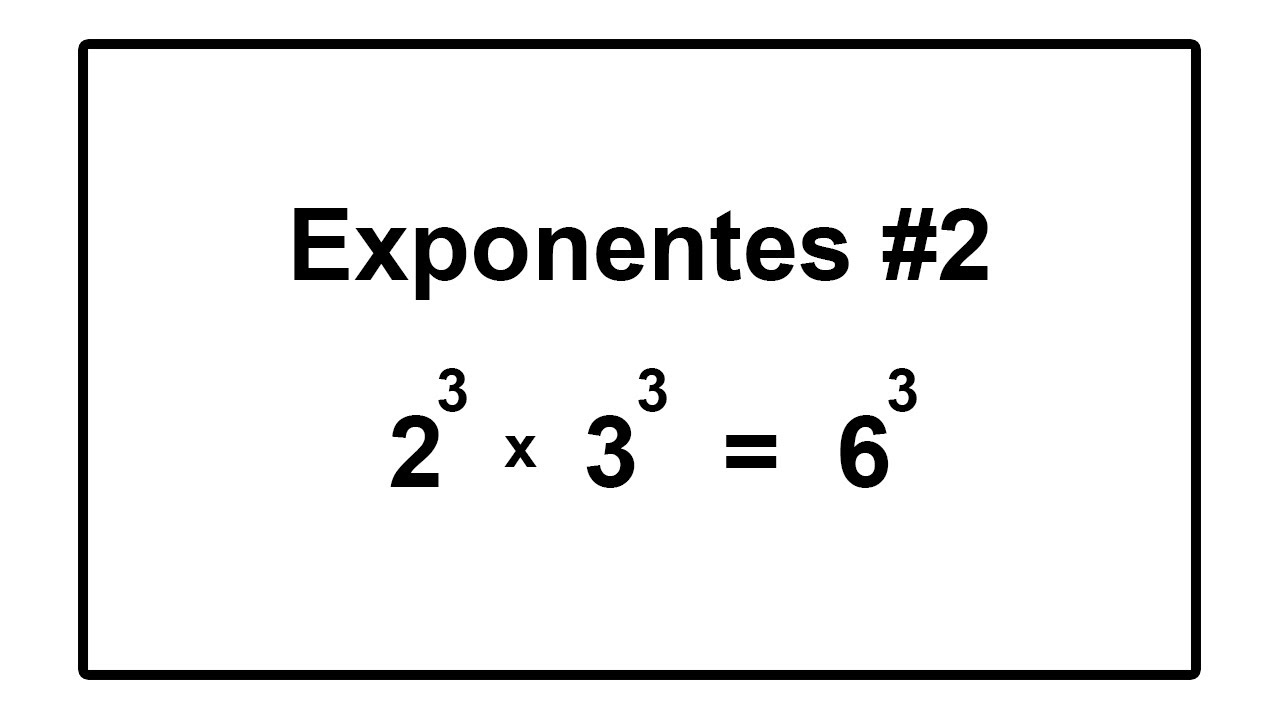 Exponentes Clase 2 Multiplicación de potencias con el mismo exponente YouTube Exponentes Clase 2 Multiplicación de potencias con el mismo exponente YouTube