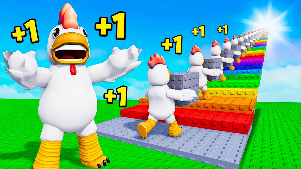 GIT GIT KLONLARLA UZAYA KADAR MERDİVEN YAPTI! 😱🌈