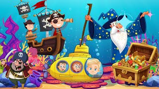 BEDTIME STORIES FOR TODDLERS, KIDS, MAGICAL JOURNEY UNDER THE SEA, PIRATES, TREASURE, WIZARD