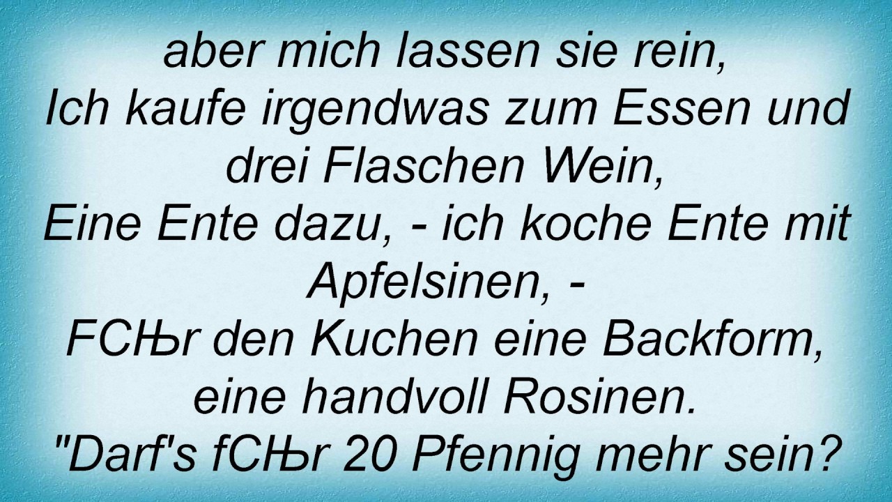 Reinhard Mey Ankomme Freitag, Den 13 Lyrics YouTube Reinhard Mey Ankomme Freitag, Den 13 Lyrics YouTube