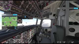 DC 6 departs KBTL Battle Creek ANGB IFR enroute to MTC Selfridge ANGB MI