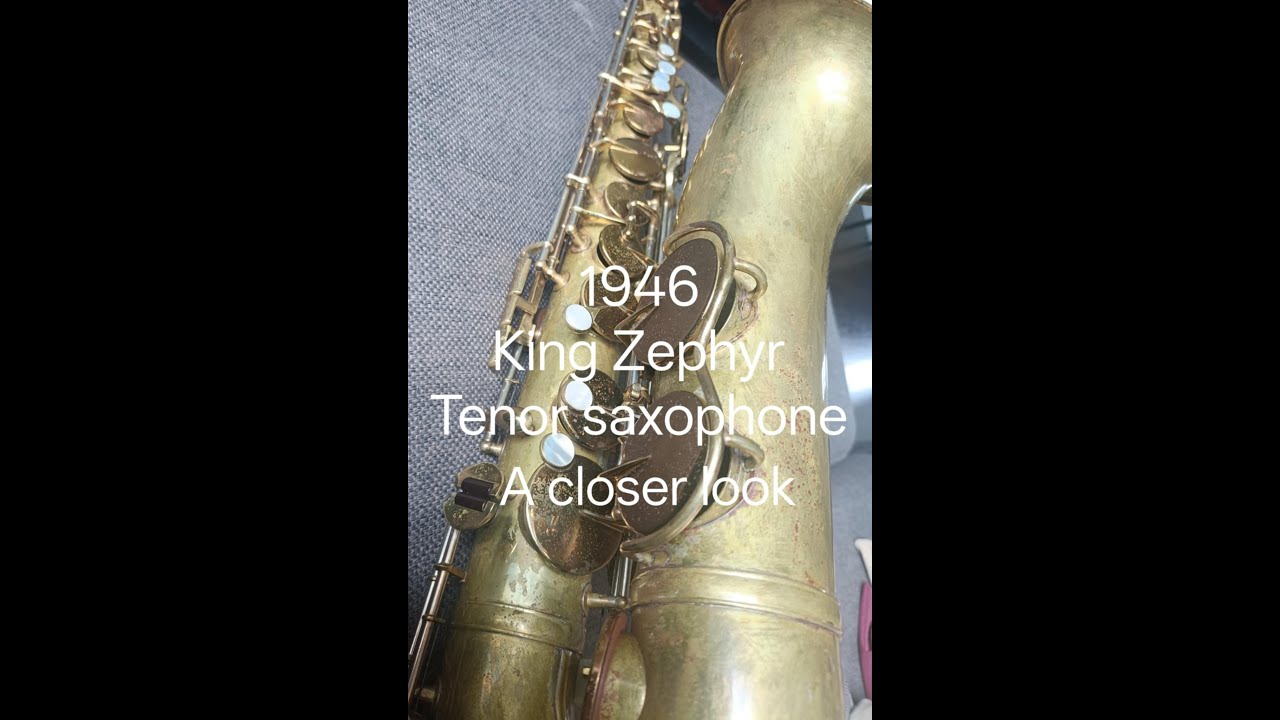 King Zephyr (1946) tenor saxophone - a great sound, feel and look King Zephyr (1946) tenor saxophone - a great sound, feel and look