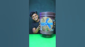 making homemade AC cooler + 12volt #shots #project #experiment #sujanexperiment