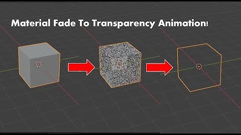 How To Animate Material Fade To Transparency | Blender Animation Tutorial