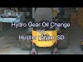 Hydro Gear Oil Change on Hustler Raptor SD