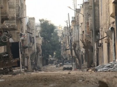 Raw: Syrian Military Attacks Eastern Aleppo